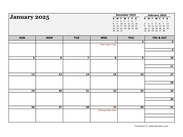 2025 Philippines Calendar For Vacation Tracking