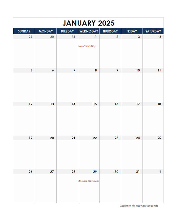 2025 Philippines Calendar Spreadsheet Template