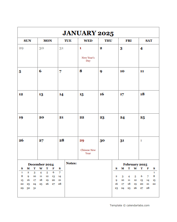 2025 Printable Calendar with Philippines Holidays