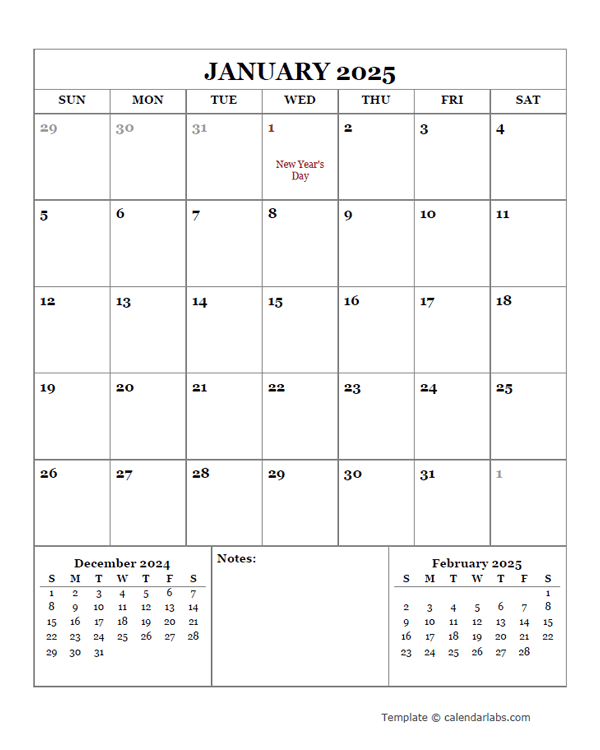 2025 Printable Calendar with South Africa Holidays