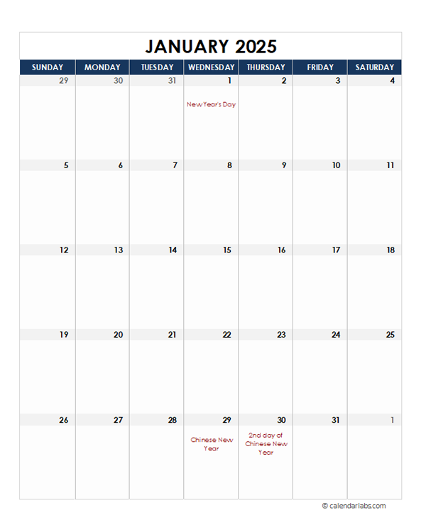 2025 Singapore Calendar Spreadsheet Template