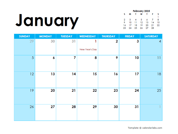 2025 Thailand Monthly Calendar Colorful Design