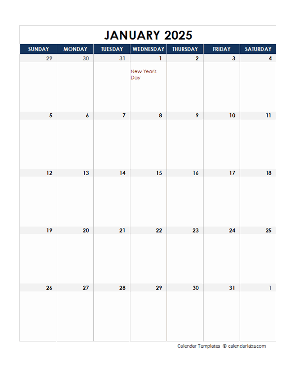 2025 UAE Calendar Spreadsheet Template