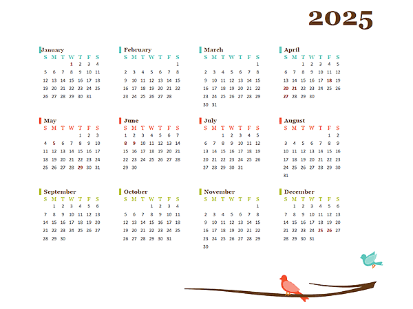 2025 Yearly Netherlands Calendar Design Template