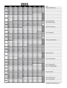 2025 Accounting-Month-End-Close-Calendar