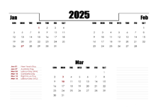 2025 Australia Quarterly Planner Template