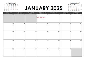 2025 Calendar Planner Ireland Excel