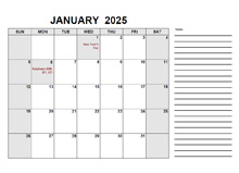 2025 Calendar with Germany Holidays PDF