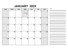 2025 Calendar with Ireland Holidays PDF