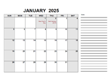 2025 Calendar with UK Holidays PDF