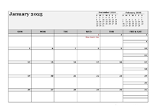 2025 Canada Calendar For Vacation Tracking