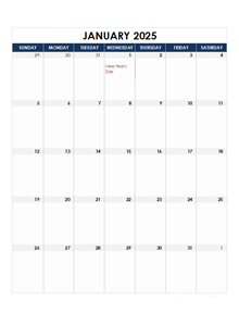 2025 Canada Calendar Spreadsheet Template