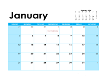 2025 Canada Monthly Calendar Colorful Design