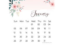 2025 Desk Calendar Cute Floral