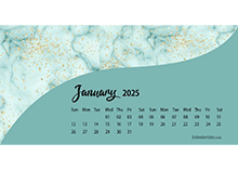 2025 Desk Calendar Printable