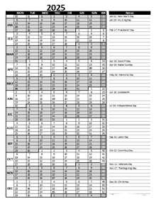 Free 2025 Excel Calendar For Project Management