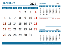 2025 Excel Calendar With Holidays