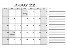 2025 Free Calendar PDF