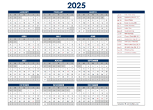 2025 Germany Annual Calendar with Holidays