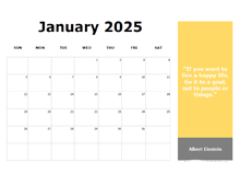 2025 Monthly Onenote Calendar With Quotes