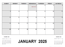 2025 Monthly Planner with Canada Holidays