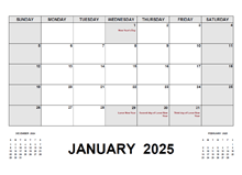 2025 Monthly Planner with Hong Kong Holidays