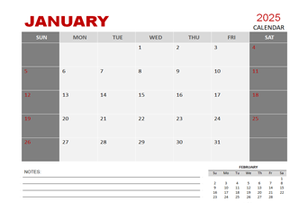 2025 Monthly Powerpoint Calendar