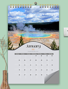 2025 National Park Wall Calendar