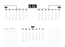 2025 Netherlands Quarterly Planner Template