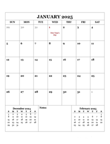 2025 Printable Calendar with Canada Holidays