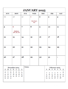 2025 Printable Calendar with Germany Holidays