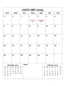 2025 Printable Calendar with UK Holidays