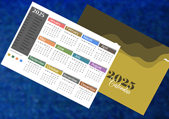 2025 Printable Pocket Calendar Template