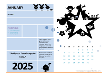 2025 Printable Student Calendar