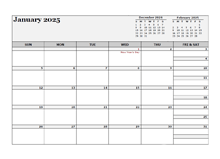 2025 South Africa Calendar For Vacation Tracking