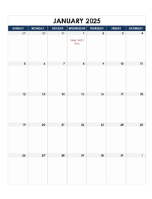 2025 South Africa Calendar Spreadsheet Template