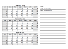 2025 South Africa Quarterly Calendar with Holidays