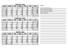 2025 UAE Quarterly Calendar with Holidays