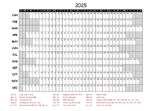2025 Yearly Project Timeline Calendar Germany