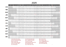 2025 Yearly Project Timeline Calendar Philippines