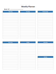 Onenote Weekly Planner Template