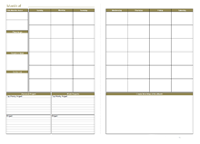 Printable Monthly Planner Template A3