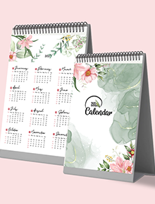 Small Floral Pocket Calendar 2025