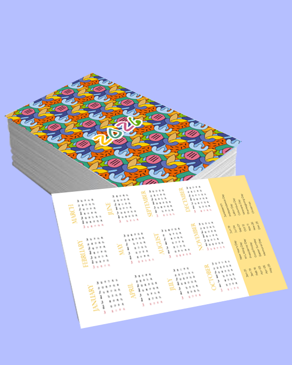 2026 Abstract Pocket Calendar