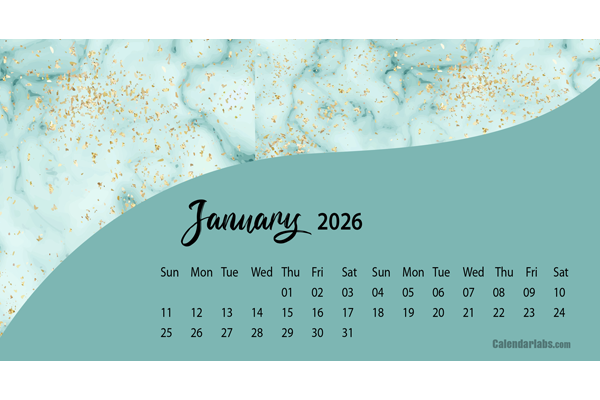 2026 Desk Calendar Printable