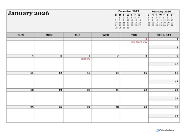 2026 Italy Calendar For Vacation Tracking