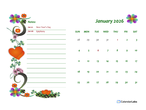 2026 Italy Calendar Free Printable Template