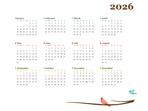 2026 Yearly Netherlands Calendar Design Template