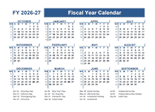2026-2027 Fiscal Planner US