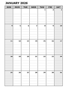 2026 Blank Daily Planner